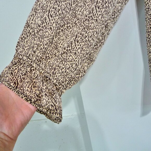 Sabrina Lauren Size 1X Tie Neck Blouse - Picture 2 of 8